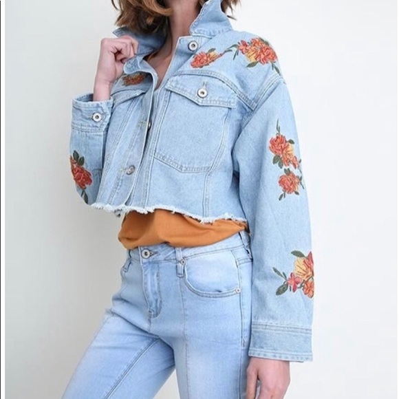Embroidered Jean Jacket - Picture 2 of 9